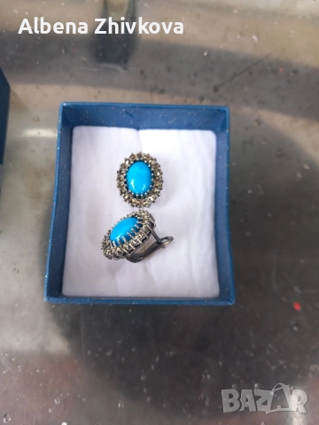 обеци с англ .закопчаване