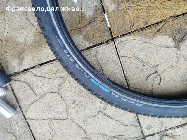 26 цола гума против пукане за велосипед колело Schwalbe marathon plus , снимка 2 - Части за велосипеди - 51091114