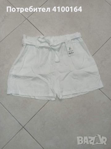 Къси панталонки 🖤🖤🖤 👉 С/М размер 👉 Бял цвят