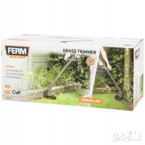 Чисто нов електрически тример за трева FERM, снимка 1 - Градинска техника - 45905059