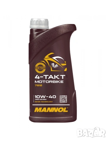 Моторно масло MANNOL 7812 4-Takt Motorbike 10W-40 1L.