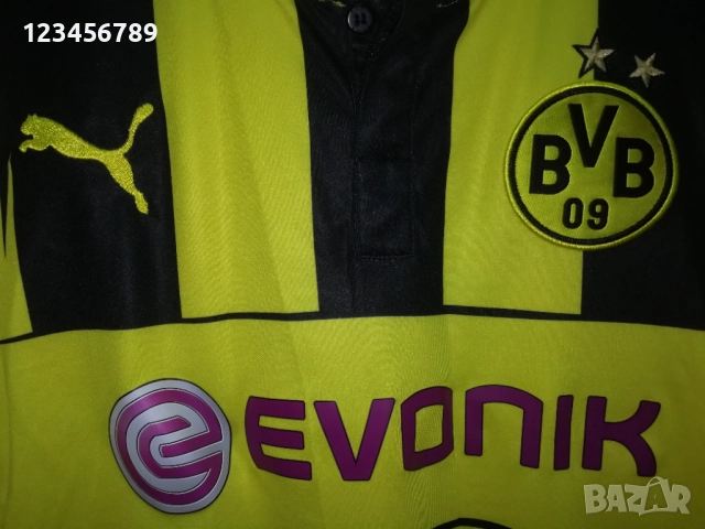 Borussia Dortmund Hummels оригинална тениска фланелка Борусия Дортмунд Шампионска Лига Puma, снимка 5 - Тениски - 52387978