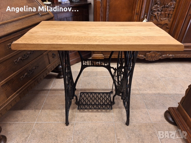 Винтидж маса за трапезария SINGER , снимка 8 - Маси - 51850530