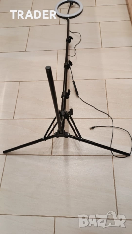 LED ринг лампа осветление за снимане със стойка Ring Light трипод, снимка 10 - Селфи стикове, аксесоари - 40796327