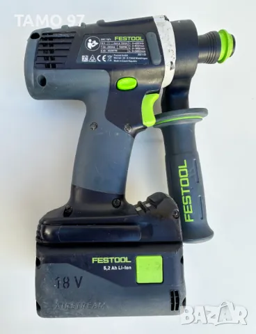 FESTOOL DRC 18/4 - Мощен безчетков четири скоростен винтоверт 18V 5.2Ah, снимка 4 - Винтоверти - 48409788