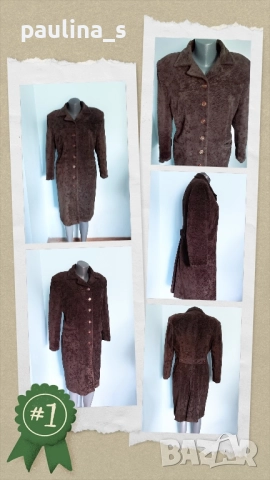 Два различни броя / Дизайнерско палто "Aniston" , снимка 10 - Палта, манта - 39912916