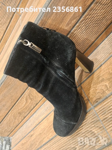 Боти Gianni естествен велур , снимка 3 - Дамски боти - 53486387