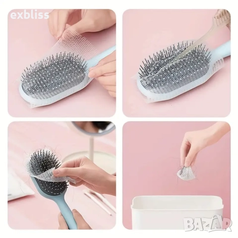 Защитна мрежа за четка за коса 25бр., снимка 4 - Други - 51694269