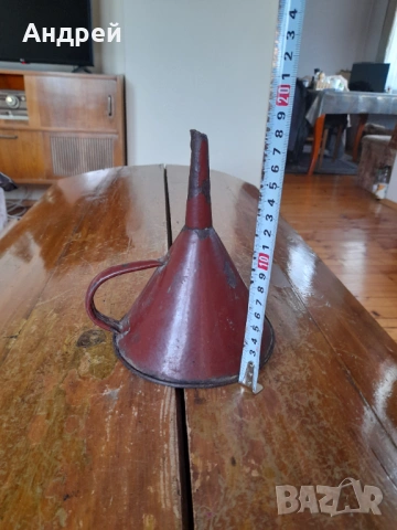 Стара емайлирана фуния #3, снимка 3 - Други ценни предмети - 53167673