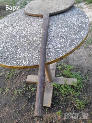 Автентична дървена дъска,лопата за месене на хляб, кръг с дръжка, снимка 3 - Други ценни предмети - 45380066