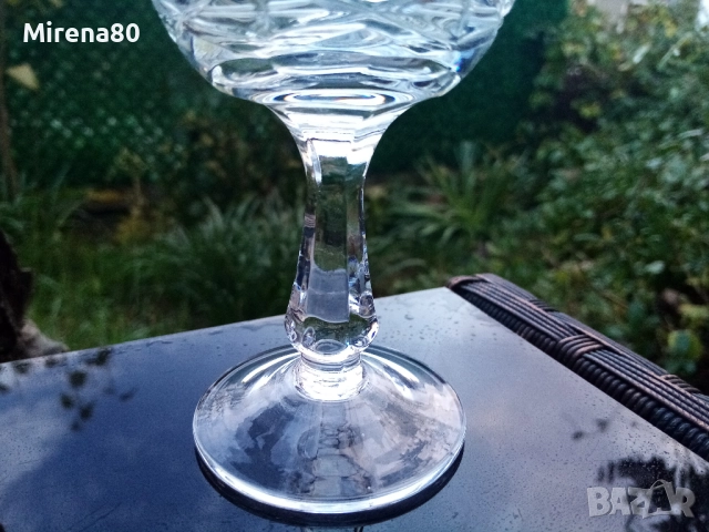 Кристални чаши за ракия - 4 бр., снимка 4 - Чаши - 52514410