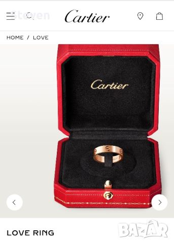 Cartier Love Ring Rose Gold, снимка 4 - Пръстени - 45406528