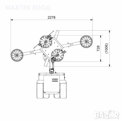 Електрически вакуумен робот UPLIFTER GW625 HIGHLIFTER, снимка 6 - Други машини и части - 45670228