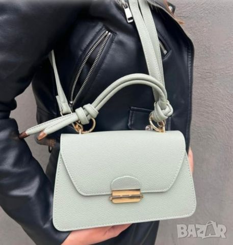 Елегантна фешън чанта с авнгардни дръжки в модерни цветове, снимка 2 - Чанти - 46412681