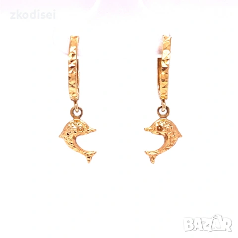 Златни обеци 1,26гр. 18кр. проба:750 модел:37650-3