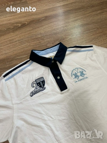 Оригинална мъжка тениска LA MARTINA Cotton Polo Shirt , 3XL - slim fit размер , снимка 4 - Тениски - 54193661