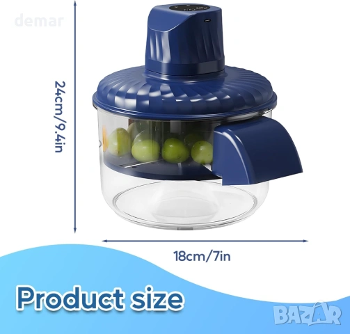 Електрическа машина за белене на малки плодове, грозде, чесън, чери домати, череши, снимка 3 - Други - 53595203