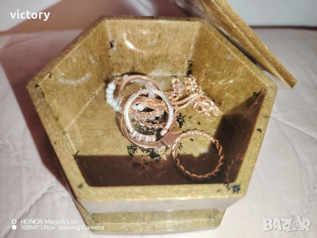 ✨ Уникална ръчно изработена кутийка за бижута – малко произведение на изкуството ✨, снимка 2 - Декорация за дома - 53297933