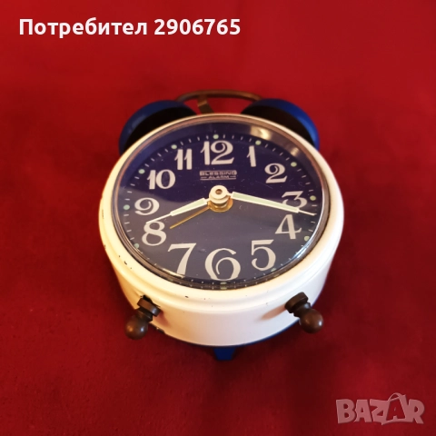 Часовник будилник BLESING Германия работещ, снимка 7 - Антикварни и старинни предмети - 52171113