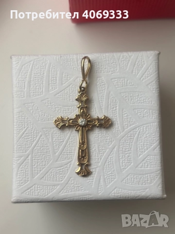 Красив златен кръст 1.52гр 14к, снимка 4 - Колиета, медальони, синджири - 51735331