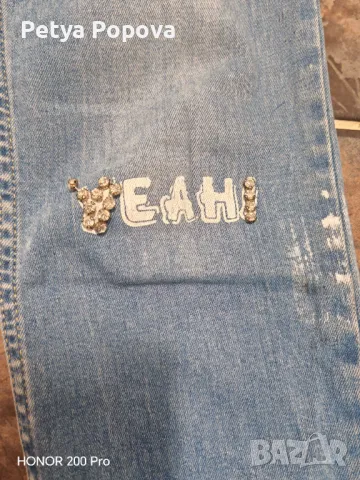 Дънки с камъчета , снимка 2 - Дънки - 50243676