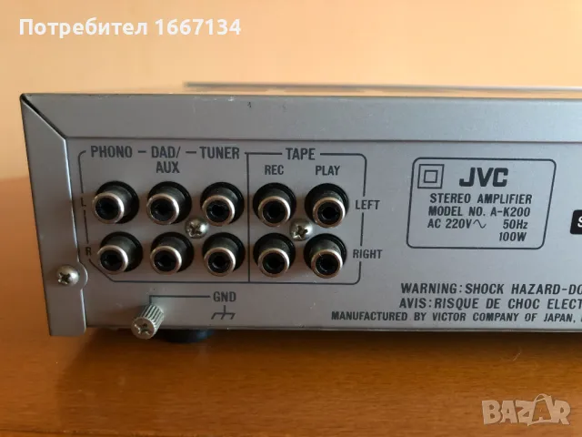 JVC A K-200, снимка 6 - Ресийвъри, усилватели, смесителни пултове - 48942039