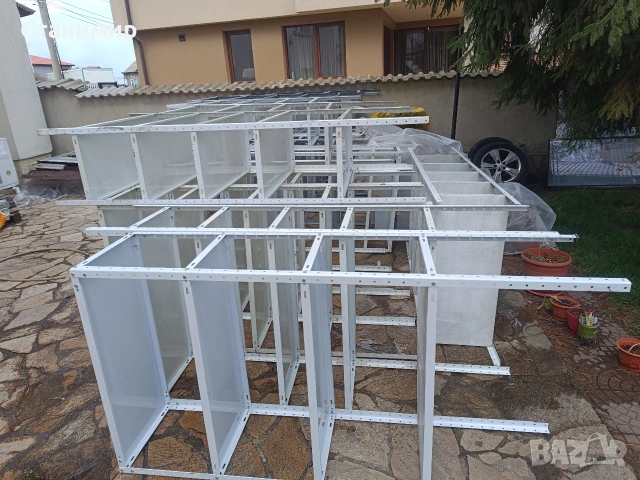 метални стелажи , снимка 2 - Стелажи и щандове - 54092265