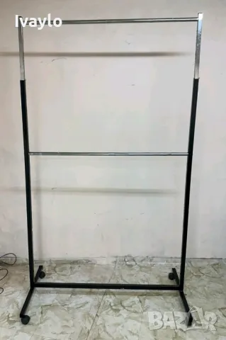 Щендер за дрехи - регулируем метален с колелца 210 х 130 см