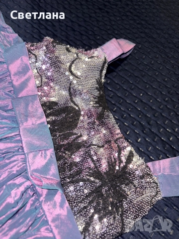 Рокля. Хамелион ( лилаво-синьо-розов) 3 години., снимка 2 - Детски рокли и поли - 51870429