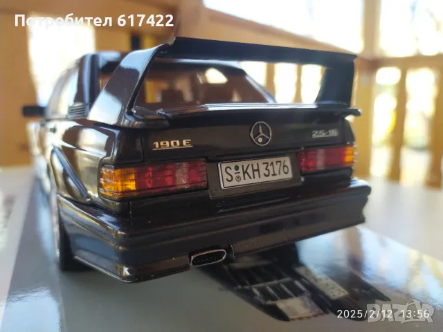 1:18  Mercedes Benz 190E 2.5-16V EVO II  - AutoArt , снимка 5 - Колекции - 49098852