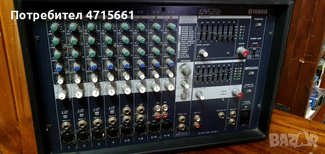 Yamaha EMX212S миксер с вградено стъпало и ефекти в перфектно състояние , снимка 2 - Ресийвъри, усилватели, смесителни пултове - 54068430