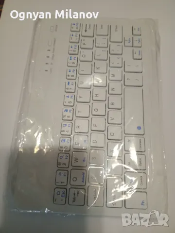Bluetooth безжична клавиатура-Бяла,Черна!, снимка 2 - Клавиатури и мишки - 49933932