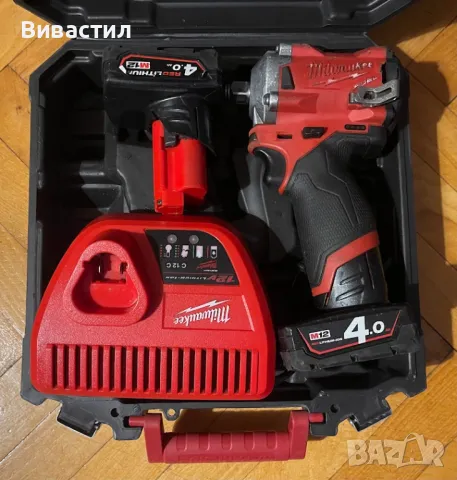 Milwaukee M12 FIWF12-0X Безчетков гайковерт 1/2" 350Nm Внос от Германия., снимка 2 - Други инструменти - 47425969