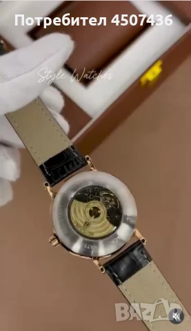 TEVISE Луксозен автоматичен механичен часовник, водоустойчив, син циферблат на снимките, снимка 3 - Мъжки - 51262465