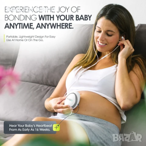 Безжичен фетален доплер със слушалки, снимка 2 - Други - 51328576