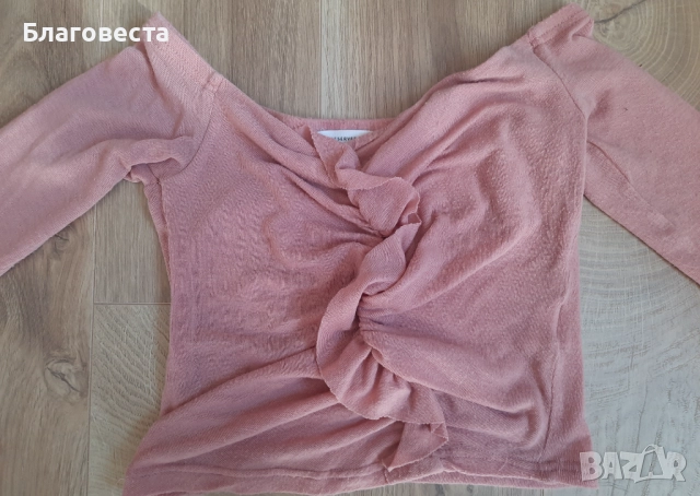 Розова блуза на Reserved , снимка 2 - Блузи с дълъг ръкав и пуловери - 52105851