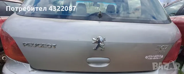 Преден капак , заден капак  от Peugeot / Пежо 307 2.0HDI 90к.с , снимка 3 - Части - 49884562
