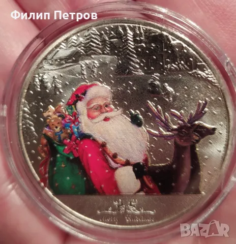 Коледно - новогодишен плакет в защитна капсула . Merry Christmas and Happy New Year, снимка 8 - Нумизматика и бонистика - 48410868