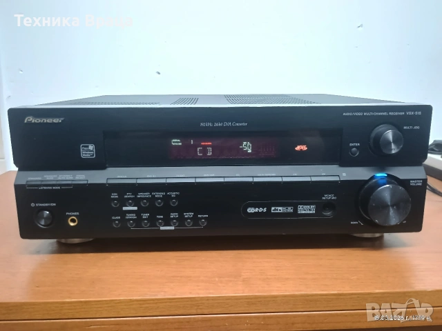 Pioneer VSX-515-K 6.1-канален ресивър с голяма мощност! Изпращам видео. 