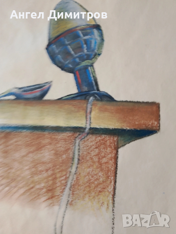 Венелин Петков пастел картина , снимка 2 - Картини - 51730813