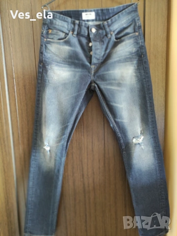 Мъжки накъсани дънки ONLY Slim, снимка 2 - Дънки - 54012751