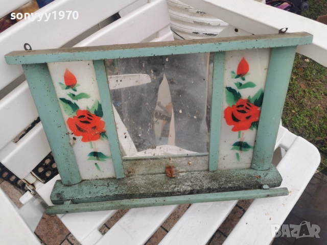 ретро огледало-соц реликва 1012251437, снимка 2 - Антикварни и старинни предмети - 52721016