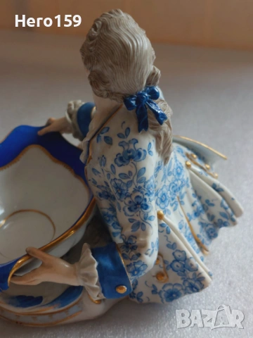 Порцеланова фигура на фирма MEISSEN-начало на 20 век., снимка 17 - Колекции - 54291121