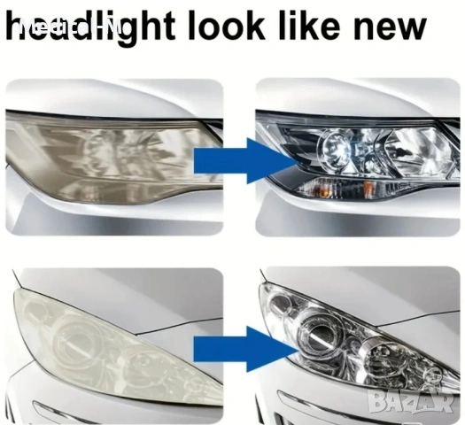 Паста за възстановяване на фарове – премахва пожълтяване и драскотини, снимка 5 - Полиране - 53033270