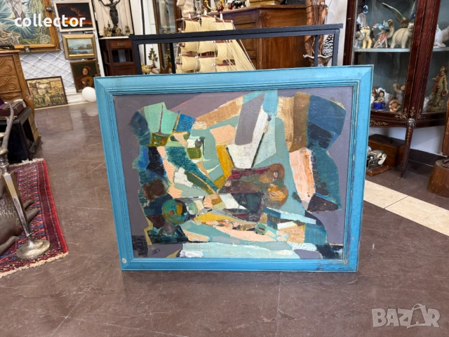 Маслена картина - Димитър Кавръков / абстракция. №7875, снимка 7 - Антикварни и старинни предмети - 53495538