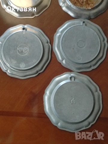 Калаени  чинийки за стена ,подложки за чаши, снимка 7 - Антикварни и старинни предмети - 53175569