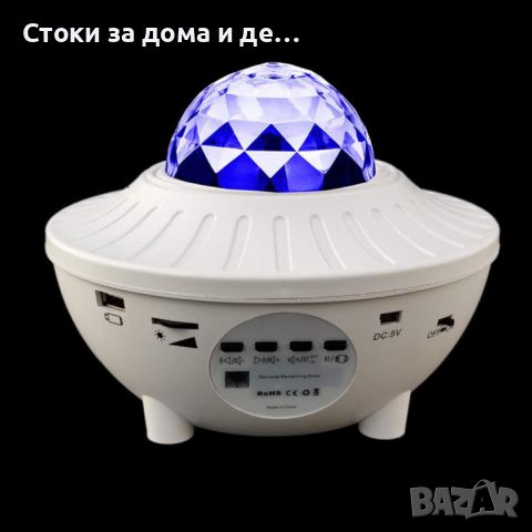 ✨ ЛАМПА ПРОЖЕКТОР С ДИСТАНЦИОННО УПРАВЛЕНИЕ STARRY PROJECTOR LIGHT, снимка 10 - Прожектори - 45424248