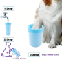 Уред със силиконови ресни за почистване на лапи на домашни любимци, снимка 1 - За кучета - 45069547