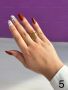 Красив дамски пръстен от неръждаема стомана с изящни извивки, снимка 4