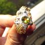 925 сребърен пръстен с перидот камък 7x5мм, тегло 6.5гр., снимка 2